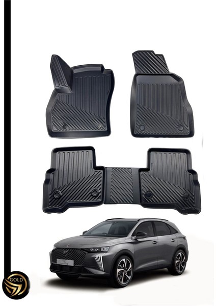 Black Gold Ds7 Crossback 3D Havuzlu Paspas Kauçuk Deluxe