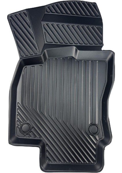 Renault Clio 4 3D Havuzlu Oto Paspas Hatchback 2012-2019 + Bagaj Havuzu Lila Ikili Set