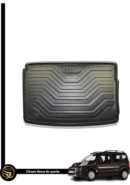Citroen Nemo 3D Havuzlu Oto Paspas + Bagaj Havuzu Lila Ikili Set fiyatları
