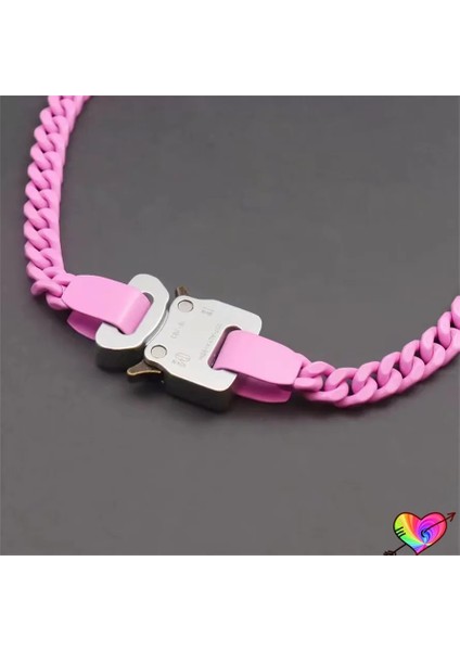 A038 K Alyx 9sm Toka Kolye Erkek Kadın Karışık Renkli 1:1 Alyx Kolye Patchwork Titanyum Çelik Zincir (Yurt Dışından) fırsatları