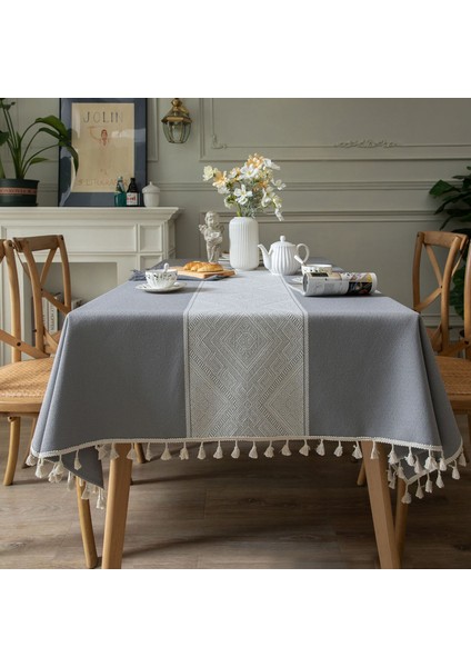 Çok Amaçlı Masa Örtüsü Piknik Örtüsü ve Masa Örtüsü Elmas Jakar Desen 140X160CM (Yurt Dışından)