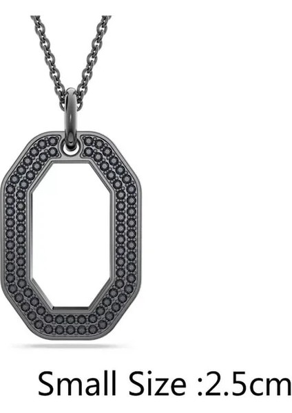 NO.5651703 Boyutu Orijinal Swa Illenia Kolye Charm Avusturyalı Kristal Abartılı Yeşil Kare Kolye Kadın Kolye Parti Hediye (Yurt Dışından)