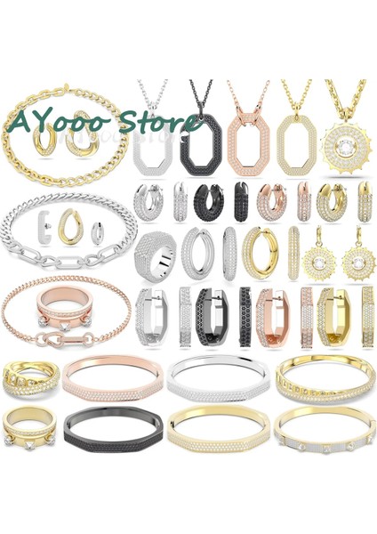 NO.5651703 Boyutu Orijinal Swa Illenia Kolye Charm Avusturyalı Kristal Abartılı Yeşil Kare Kolye Kadın Kolye Parti Hediye (Yurt Dışından) fiyatları