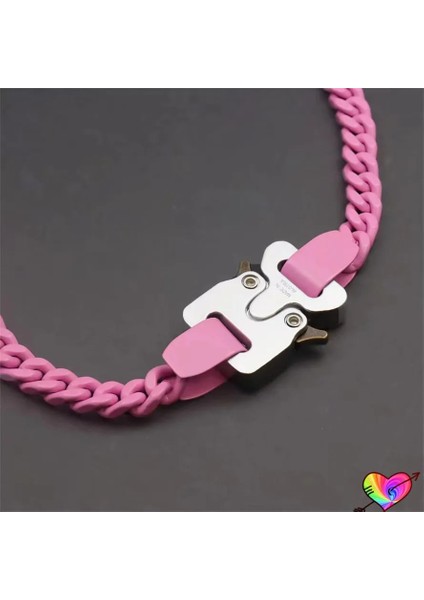 A047 K Alyx 9sm Toka Kolye Erkek Kadın Karışık Renkli 1:1 Alyx Kolye Patchwork Titanyum Çelik Zincir (Yurt Dışından) fırsatları