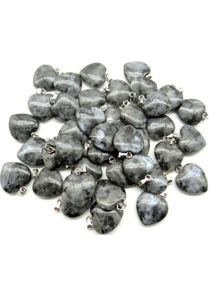 Siyah Stil No.25 Doğal Labradorit Lapis Opal Kaplan Gözü Karışık Taş Takılar Kalp Kolye Diy Takı Yapımı Için Kolye (Yurt Dışından)