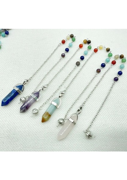No.16 Doğal Taş Taş Kuvars Kristal Lapis Agateakra Reiki Şifa Pendül Kolye Hex Sarkaçlar Maden Arama Için Divinatio (Yurt Dışından) modelleri