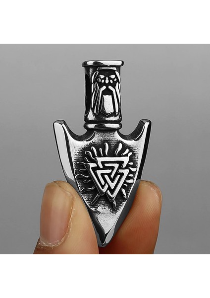 No.20 Boyutu Hnl Paslanmaz Çelik Kolye Mızrak Ucu Viking Rune Zincir Kolye Erkekler Için Erkek Boyun Takı Aksesuarları Hediye (Yurt Dışından) fırsatları