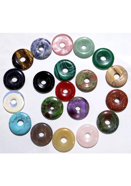 No.11 30MM Doğal Taş Taş Opal Kuvars Kristal Kaplan Gözü Çörek Boncuk Kolye Diy Takı Yapımı Için Kolye Aksesuarla (Yurt Dışından) modelleri