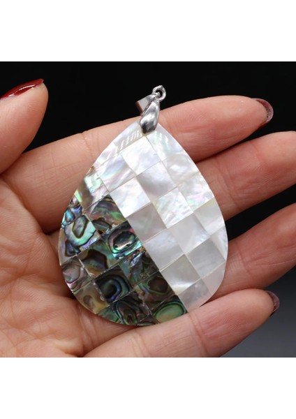 40X65MM Sıcak Satış Doğal Kabuk Takılar Çatlak Abalone Deniz Kabuğu Kolye Dıy Kolye Yapımı Takı Bulguları Hediye Kadın Erkek Için (Yurt Dışından) modelleri
