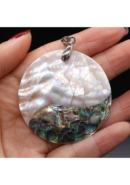 40X65MM Sıcak Satış Doğal Kabuk Takılar Çatlak Abalone Deniz Kabuğu Kolye Dıy Kolye Yapımı Takı Bulguları Hediye Kadın Erkek Için (Yurt Dışından) indirimleri