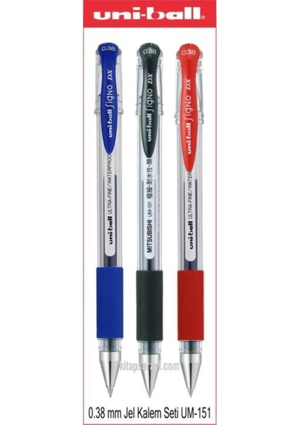 Uniball Signo Dx 0.38 mm Jel Kalem Seti Adet UM-151