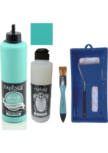 Boya Mobilya Boyası-Cadence Multisurface H-044 N.yeşil 500ML Ultimate Vernik Parlak 250ML