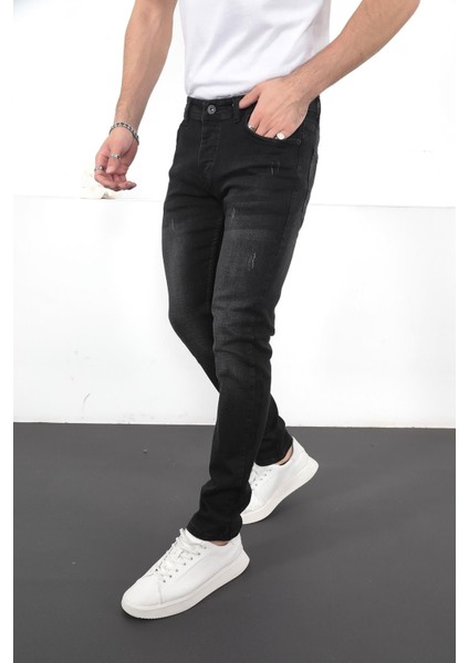 Erkek Likralı Denim Slim Fit Jeans