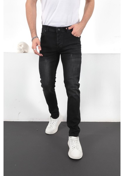 Erkek Likralı Denim Slim Fit Jeans