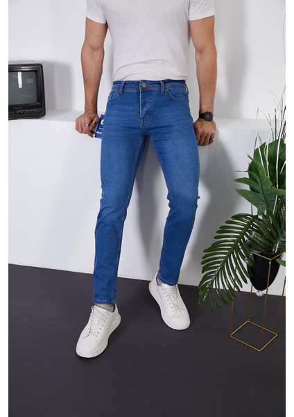 Erkek Likralı Slim Fit Kot/Jeans Pantolon fırsatları