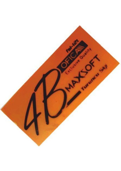 Offica Maxsoft 4b Turuncu Silgi Büyük Boy FSL-12T