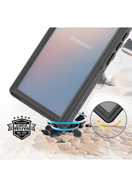 Galaxy S20 Plus Uyumlu 1-1 Su Geçirmez Uyumlu-Siyah