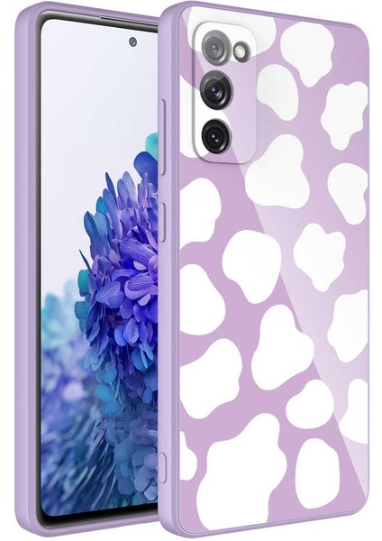 Galaxy S20 Fe Uyumlu Kamera Korumalı Desenli Sert Silikon App Epoksi Kapak-No6