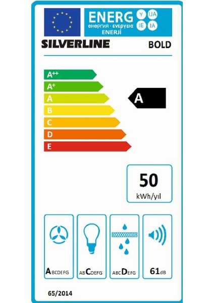 3472 Bold Cam Duvar Tipi 80 cm Davlumbaz Siyah fırsatları