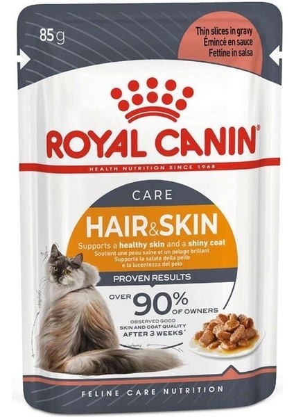 Royal Canin® Hair & Skin Care Yetişkin Kedi Yaş Maması 85 Gr *12