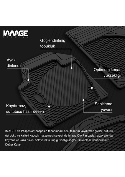 Porsche Cayenne Suv (2011 - 2017) Ekstra Havuzlu Universal 3D Plus  Kauçuk Oto Paspas Sütlü Kahve