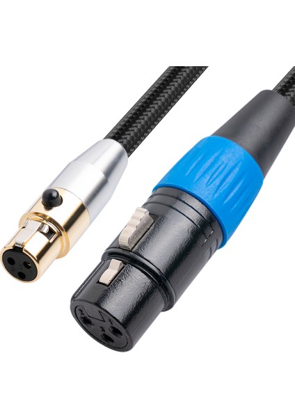 3pin Mını Xlr Dişi - Dişi Sinema Ses Kablosu, 3 Metre (Yurt Dışından)