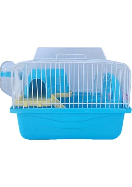 Kahverengi Tarzı Pembe Hamster Kafesi Çift Lüks Hamster Malzemeleri Oyuncak Küçük Malikane Kafesi Renkli Şasi (Yurt Dışından) modelleri