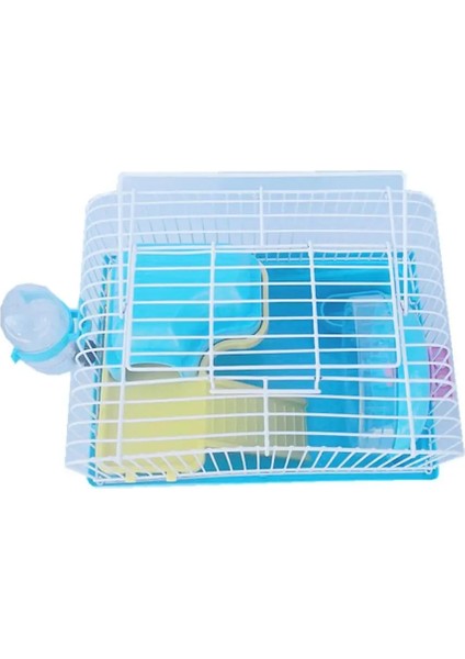 Kahverengi Tarzı Pembe Hamster Kafesi Çift Lüks Hamster Malzemeleri Oyuncak Küçük Malikane Kafesi Renkli Şasi (Yurt Dışından) fırsatları