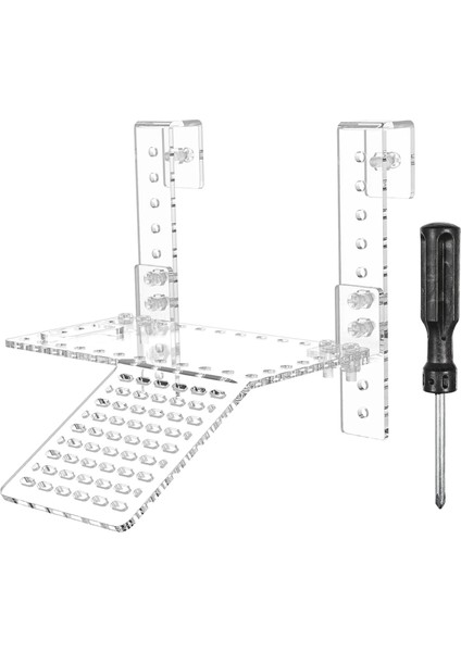 Şeffaf Stil 15.5X16X19CM Keyif Platformu Kaplumbağa Teras Tankı Asılı Kaplumbağa Akvaryumu Dinlenme Terasları Alanı Tırmanma Balıkları Büyük Sürüngen Merdiven Rampası Üstü (Yurt Dışından)