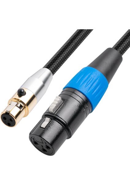 Mını Xlr 3pin Erkek Xlr 3pin Konnektör Mikrofon Adaptör Kablosu (Yurt Dışından)