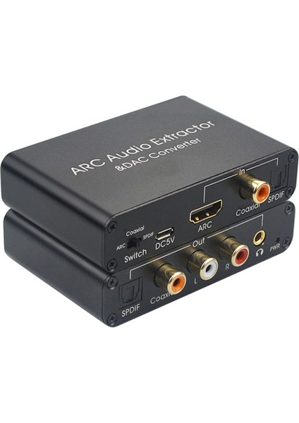 192KHZ 24BIT Dijital Optik Koaksiyel Toslink - Analog Rca L/r 3,5 mm (Yurt Dışından)