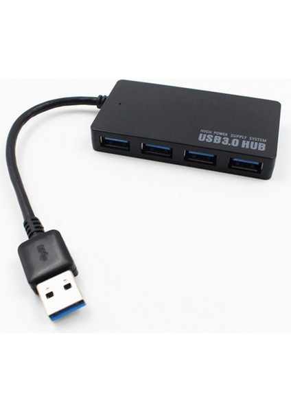 USB 3.0 Hub 4 Bağlantı Noktalı Yüksek Hızlı Ince Kompakt Genişletme Ayırıcı (Yurt Dışından)