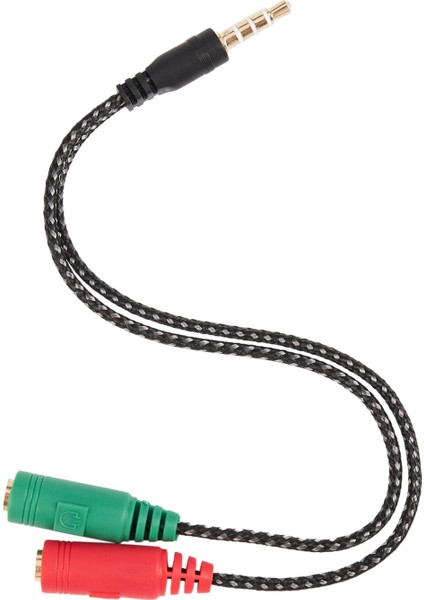 Adet Kablo Adaptörü 2'si 1 Arada Splitter 4 Kutuplu 3.5mm Ses Kablosu Pc Için (Yurt Dışından)