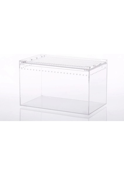 25X15X15 Stili Yeni Akrilik Sürüngen Yetiştiriciliği Kutusu Kertenkele Kurbağa Sürüngen Teraryum Kafesi Besleme Tankı Sızdırmaz Pet Kutusu Ev Ofis Dekor Terrario (Yurt Dışından)