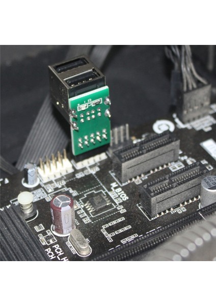 Adet Dahili Anakart 9pin 2 Portlu USB 2.0 Dişi Adaptör (Yurt Dışından)