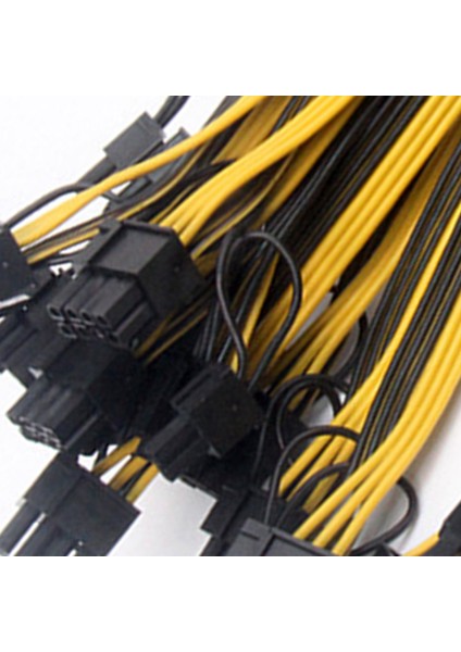 6pin Erkek - 8pin(6+2) Erkek Güç Kablosu Sunucu Güç Dönüşüm Kartı (Yurt Dışından)