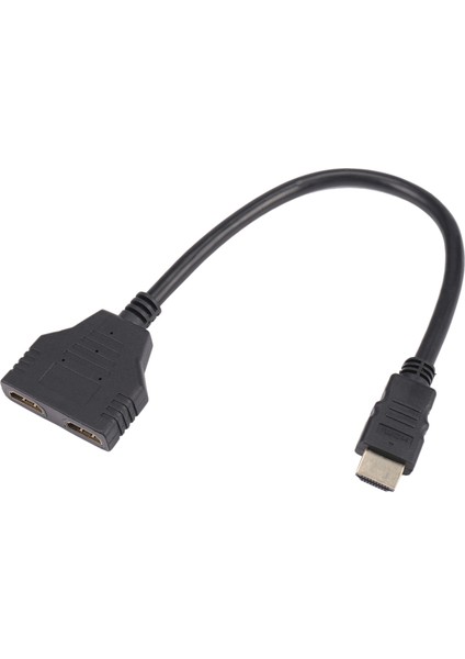 1080P HDMI Bağlantı Noktası Erkek - 2 Kadın 1 Giriş 2 Çıkış Splitter Kablo Adaptörü (Yurt Dışından)