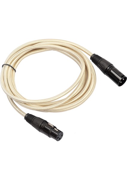 Naylon Örgülü Xlr Erkek - Dişi M/f 3pin Jak Uzatma Kablosu 5m (Yurt Dışından) modelleri