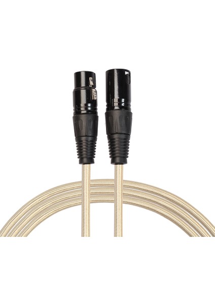 Naylon Örgülü Xlr Erkek - Dişi M/f 3pin Jak Uzatma Kablosu 5m (Yurt Dışından) indirimleri