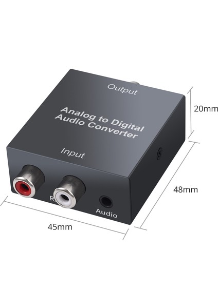 Ps3 Xbox Player R/l 2 Rca Için Analogdan Dijitale Ses Dönüştürücü (Yurt Dışından)