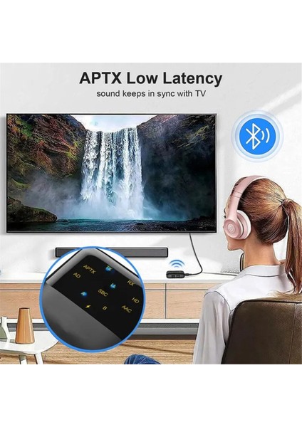 Alıcı-Verici Aptx Hd Düşük Gecikme Aux 2'si 1 Arada Kablosuz Ses Adaptörü (Yurt Dışından) fırsatları