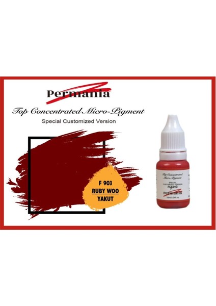 Permania Kalıcı Makyaj Boyası Dudak Boyası Yakut 10ML