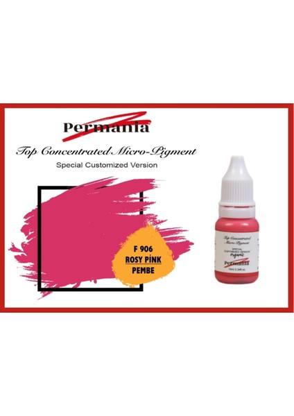 Permania Kalıcı Makyaj Boyası Dudak Boyası Pembe 10ML