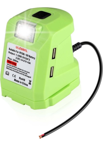 Ryobi 14.4V-18V Lityum Pil Için ULE08RL Adaptör LED Lamba Adaptörü (Yurt Dışından)