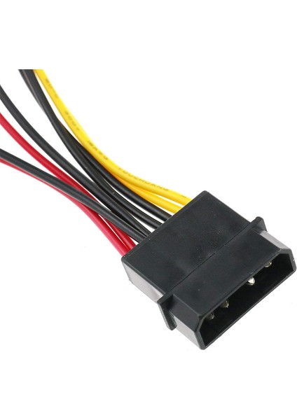 Adet 4-Pin Molex - 3-Pin Fan Güç Kablosu Adaptör Bağlantı Kabloları (Yurt Dışından)