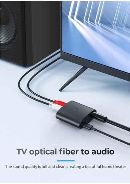 Bluetooth 5.1 Ontvanger Digitale Analog Hoparlör Tv Draadloze Adaptörü (Yurt Dışından)