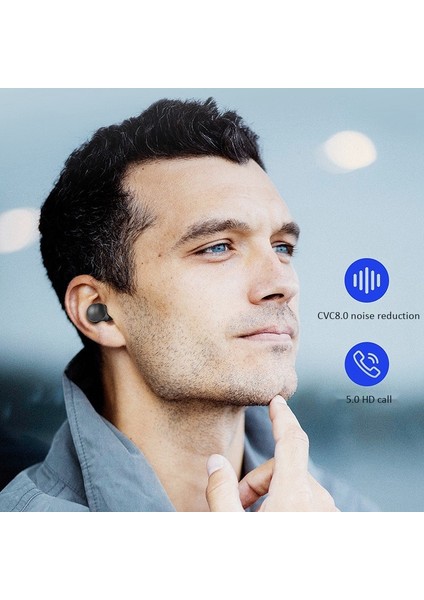 Kablosuz Bluetooth Kulaklık Cvc8.0 Akıllı Gürültü Önleyici Kulaklıklar (Yurt Dışından)