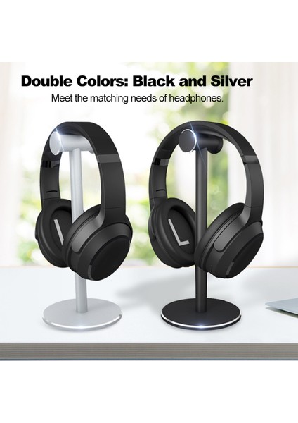 Siyah Silikon Pedli Çıkarılabilir Metal Kulaklık Tutucu (Yurt Dışından) modelleri