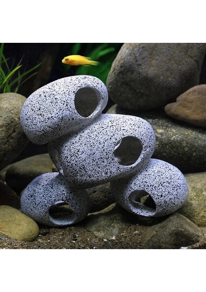 No.1 Stili Akvaryum Kaya Mağarası Balık Tankı Gölet Hideaway Karides Gizleme Yetiştiriciliği Yumurtlama Hideout Dekor Süsleme (Yurt Dışından) indirimleri