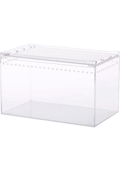 25X15X15 Stili Temizle Tasarlanmış Sürüngen Pet Besleme Örümcek Yılan Salyangoz Boynuz Böcek Yetiştirme Kutusu (Yurt Dışından)